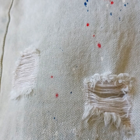 *NWOT* POL Distressed Denim Short Overall Sz Small - Picture 10 of 10